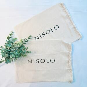 NWOT Nisolo Dust Bags Lot of 2 Shoes Covers Storage Luxury Closet Storage Lux